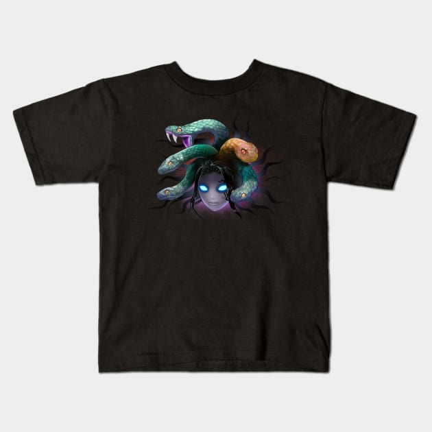 dota 2 Medusa Kids T-Shirt by HiddenShop